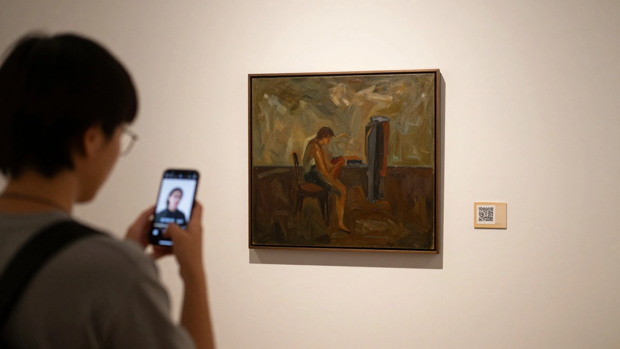 Adding Virtual Components to a Physical Art Gallery