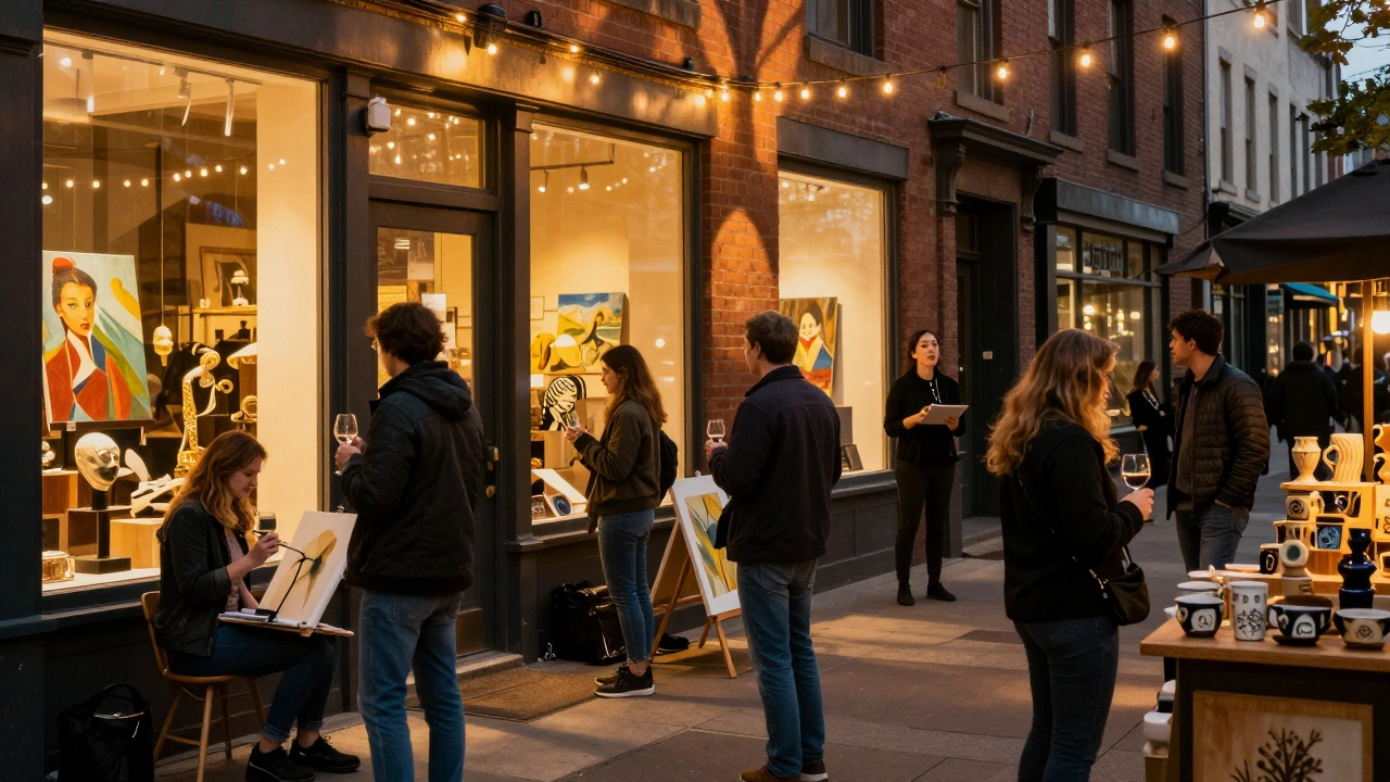 First Friday Gallery Events: Community Art Walks in Portland