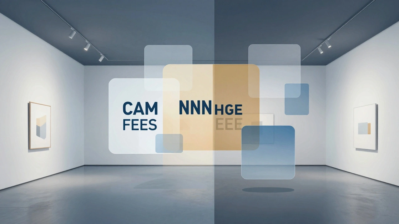 Abstract visualization of gallery lease costs and financial structures