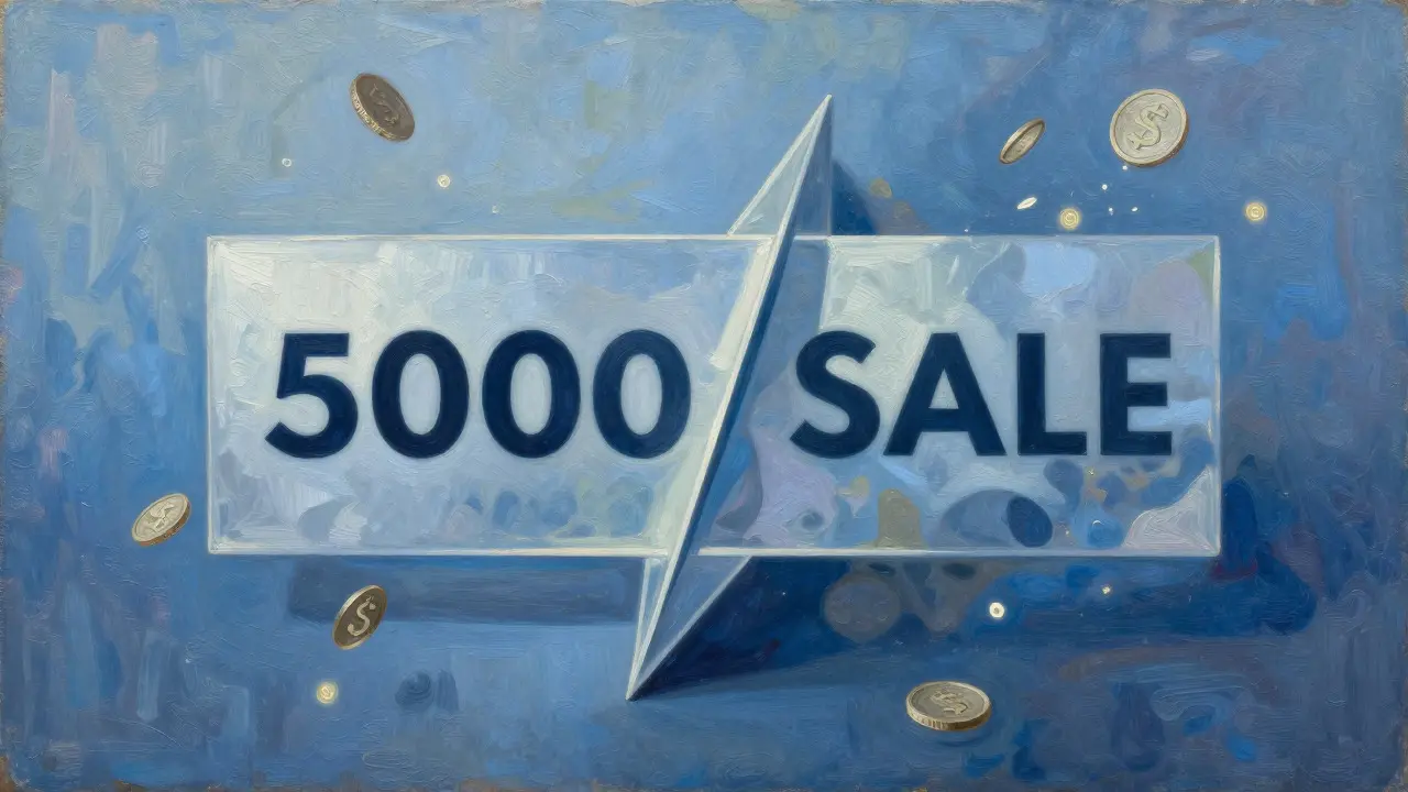Conceptual art split in half representing a financial commission deal